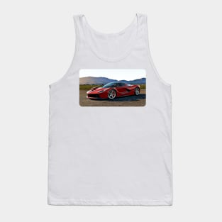 FXX Cartoon Drawing Action Print Tank Top